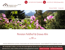 Tablet Screenshot of feldhof-tirol.com